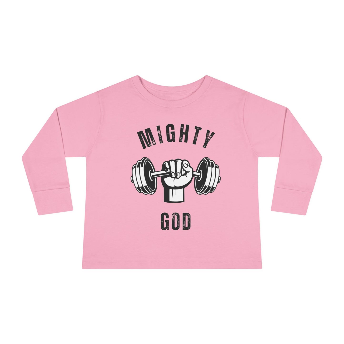 MIGHTY GOD- Toddler Long Sleeve Tee