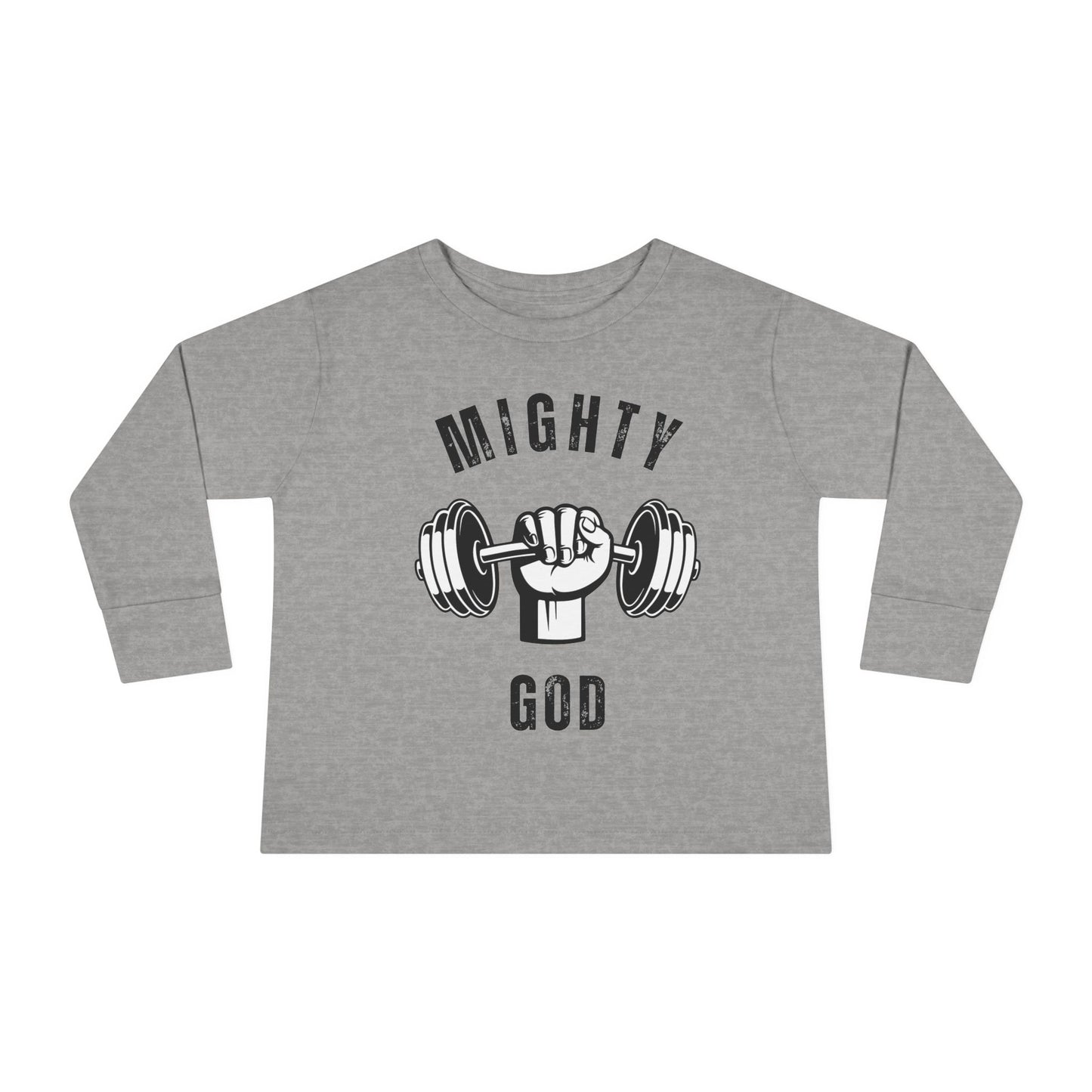 MIGHTY GOD- Toddler Long Sleeve Tee